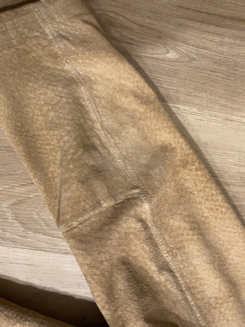 Bernardo Genuine Leather Suede Jacket XL Camel Tan Distressed Vintage - Picture 11 of 16